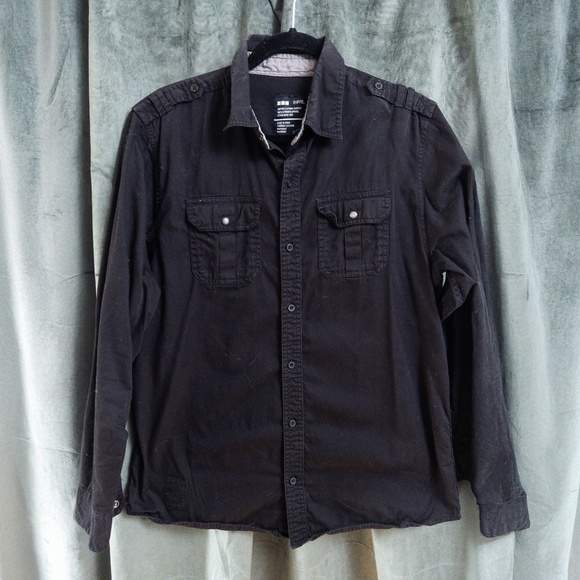 Empyre Military style black button down Size M - Picture 1 of 2